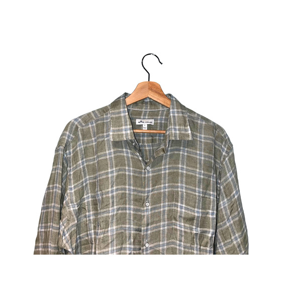 Peter Millar Seaside Men's Upwell Linen Sport Shirt Sz. L MSRP $149 - Picture 7 of 10